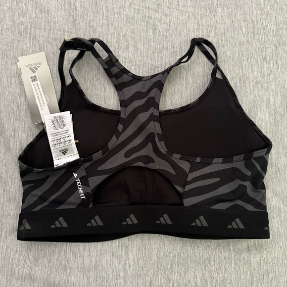 NWT Adidas Zebra Sports Bra - Picture 3 of 3